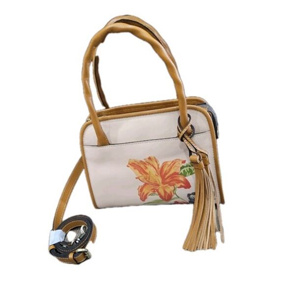 Patricia Nash Paris Satchel Parisian Floral‎ Spot Print Purse Handbag Dust Bag - Picture 3 of 10